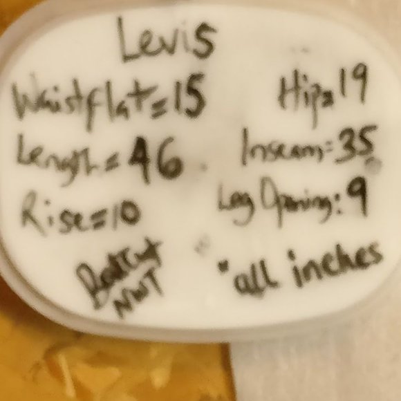 Levis WOMENS 516 BOOTCUT "9 Long" CLASSIC BLUE JEANS, BRAND NEW with Measurement - Picture 5 of 8